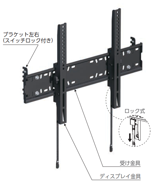 SS2-TVBK-SET 壁掛けテレビブラケットセット19